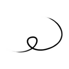 Swashes swoops and swishes calligraphy sign. Underline hand drawn stroke. Vector symbol