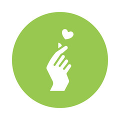 Obraz premium I Love You Vector Gylph Icon. Eps 10 file 