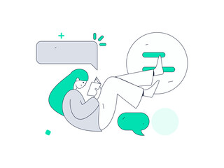 Education and learning people flat vector concept hand drawn illustration
