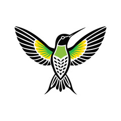 Obraz premium Simple and Minimalist Hummingbird Logo Design for Your Brand