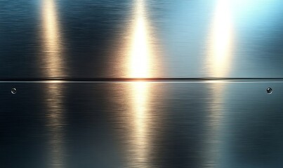 Obraz premium surface with light reflections and brushed textures, Generative AI