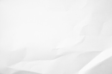 Obraz premium White Paper Texture background. Crumpled white paper abstract shape background with space paper for text