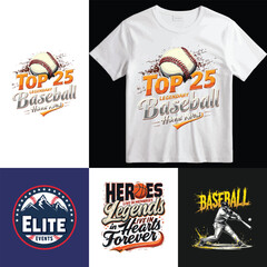 Baseball Home Run Typography Design with Bold 'Fully Laced' Text and Sporty Style