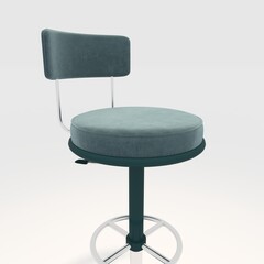 3d render bar stool design element. Furniture Collection