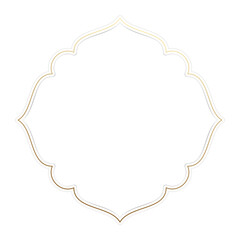 islamic ramadan eid background frame vector illustration. luxury golden arabic arch ornament