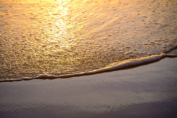 wave washing on the shore