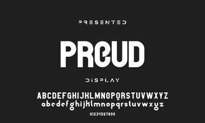 Abstract modern urban alphabet fonts. Typography sport, technology, fashion, digital, future creative logo font.