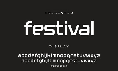 Abstract modern urban alphabet fonts. Typography sport, technology, fashion, digital, future creative logo font.