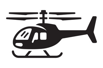 Contemporary Helicopter Silhouette Design