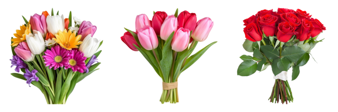 Blooming Spring Flower Bouquet Symbolizing Easter