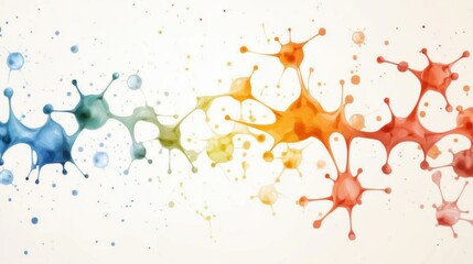 Modern colorful abstract splash art a bright and vibrant creative digital expression