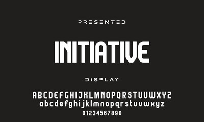 Abstract modern urban alphabet fonts. Typography sport, technology, fashion, digital, future creative logo font.