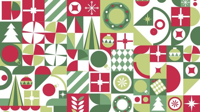 The background consists of a group of Animated shapes of charismas, After effect