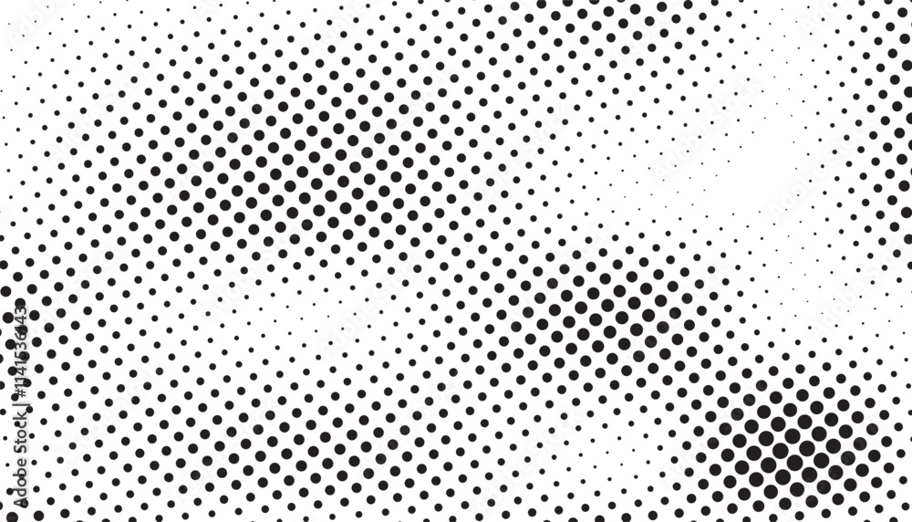 Aufkleber Dots pattern in pop art style. abstract halftone texture white background in geometric style. halftone twisted grunge pattern design. distressed dotted gradient halftone background