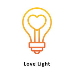 Love Light Vector Gradient Icon. Eps 10 file