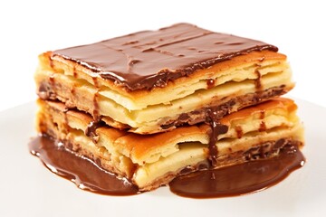 Delicious Chocolate Covered Pastry Dessert