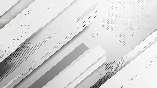 Grey abstract background with geometric shine and layer elements – modern halftone white and grey design for web layout, posters, and banners