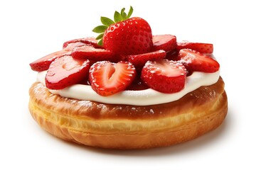 Delicious Strawberry Cream Pastry