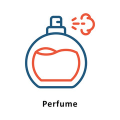 Perfume Vector Two Color Icon. Eps 10 File 