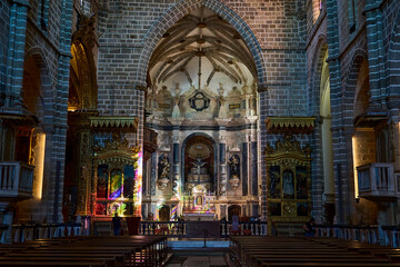 Obraz premium The Chapel of Bones located in the city of Evora, Portugal.