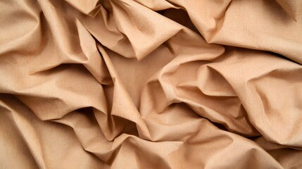 Fototapeta premium Textured crumpled kraft paper abstract composition studio photograph natural light close-up artistic concept