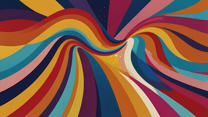 a vibrant abstract background with a pop art wave theme