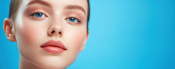 Natural glowing skin illuminated by soft sunlight, radiating health and beauty in a serene outdoor setting.