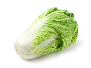 Chinese Cabbage isolate on white background. Clipping path.
