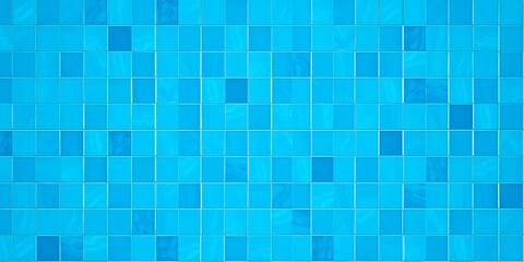 Seamless Aqua Blue Square Tile Mosaic Pattern for Backgrounds