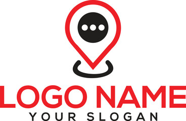 Location and Map Pin Logo Vector Design