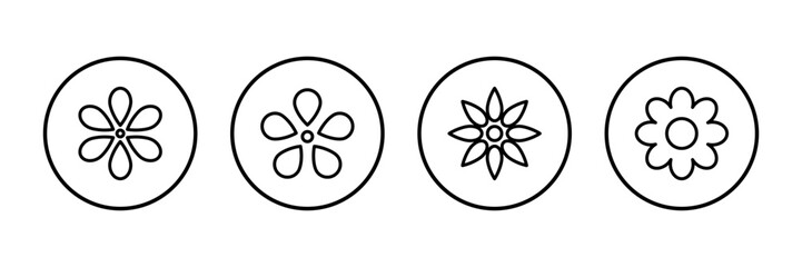 Flower icon vector isolated on white background. flower vector. flower symbols