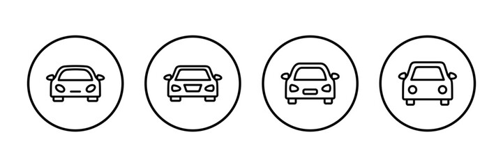 Car icon vector isolated on white background. Car icon vector.