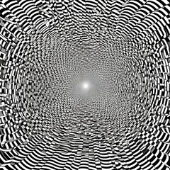 Abstract background with dynamic effect optical illusion of distortion of space modern pattern 3d vector illustration for design