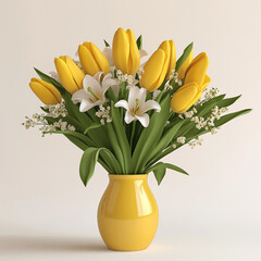 Beautiful Fresh Flower Bouquets in Glass Vases