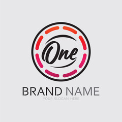 one logo design and number one design graphic illustration