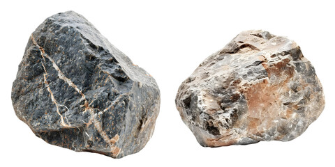 Fototapeta premium heavy rock isolated on a white background. Generative AI.