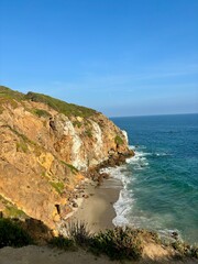 cliffs off of sea coast 
