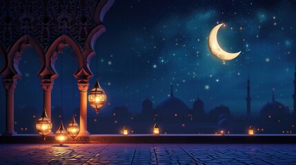 Vibrant Ramadan and Eid Ul Fitr Celebration Photo of Festive Joy