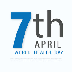 World Health Day Celebration with Health and Wellness Symbols