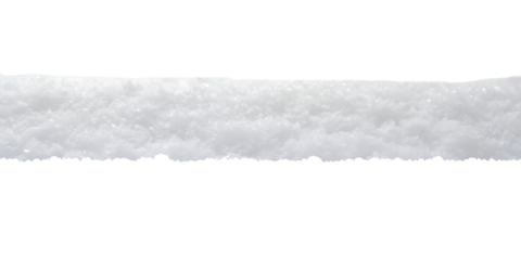white snow frame isolated on  white background PNG.AI GENERATED