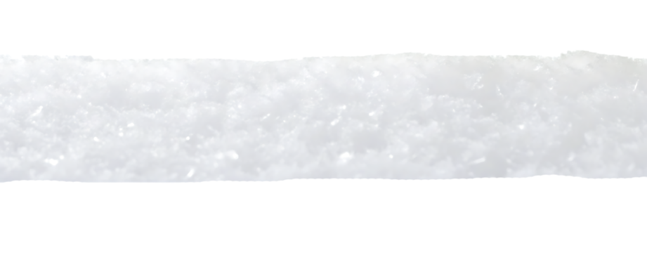 white snow frame isolated on  white background PNG.AI GENERATED