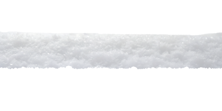 white snow frame isolated on white background PNG.AI GENERATED