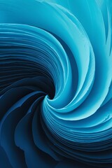 Abstract aesthetic background with wave blue layered in navy