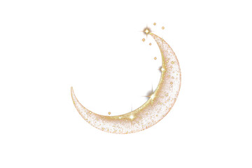 Obraz premium PNG Crescent moon astronomy outdoors nature.