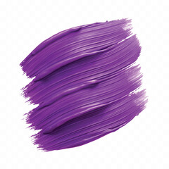 3d Realistic different colour paint brush strokes isolated on white background