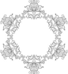 illustration design sketch vector image icon logo symbol decoration ornament background pattern modern traditional ethnic floral line mandala rosette 