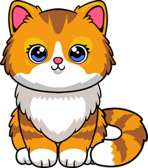 Happy Cat Day cartoon character illustration