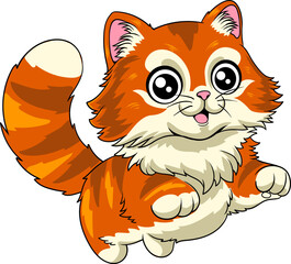 Happy Cat Day cartoon character illustration