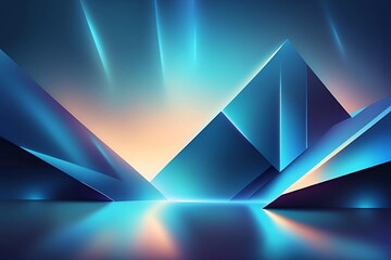 Dark blue cyberpunk futuristic abstract background