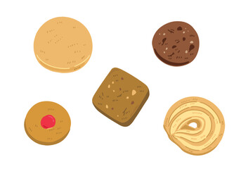 クッキーのイラストセット